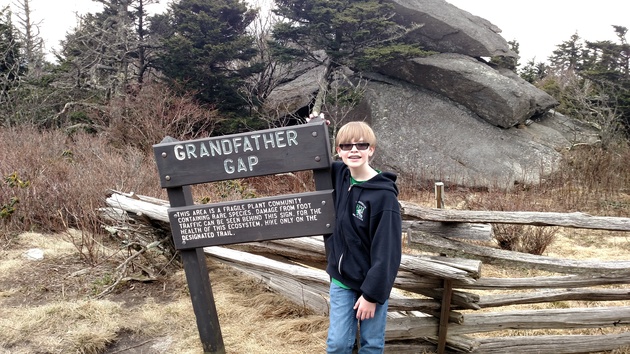 Nate at Grandfather Gap