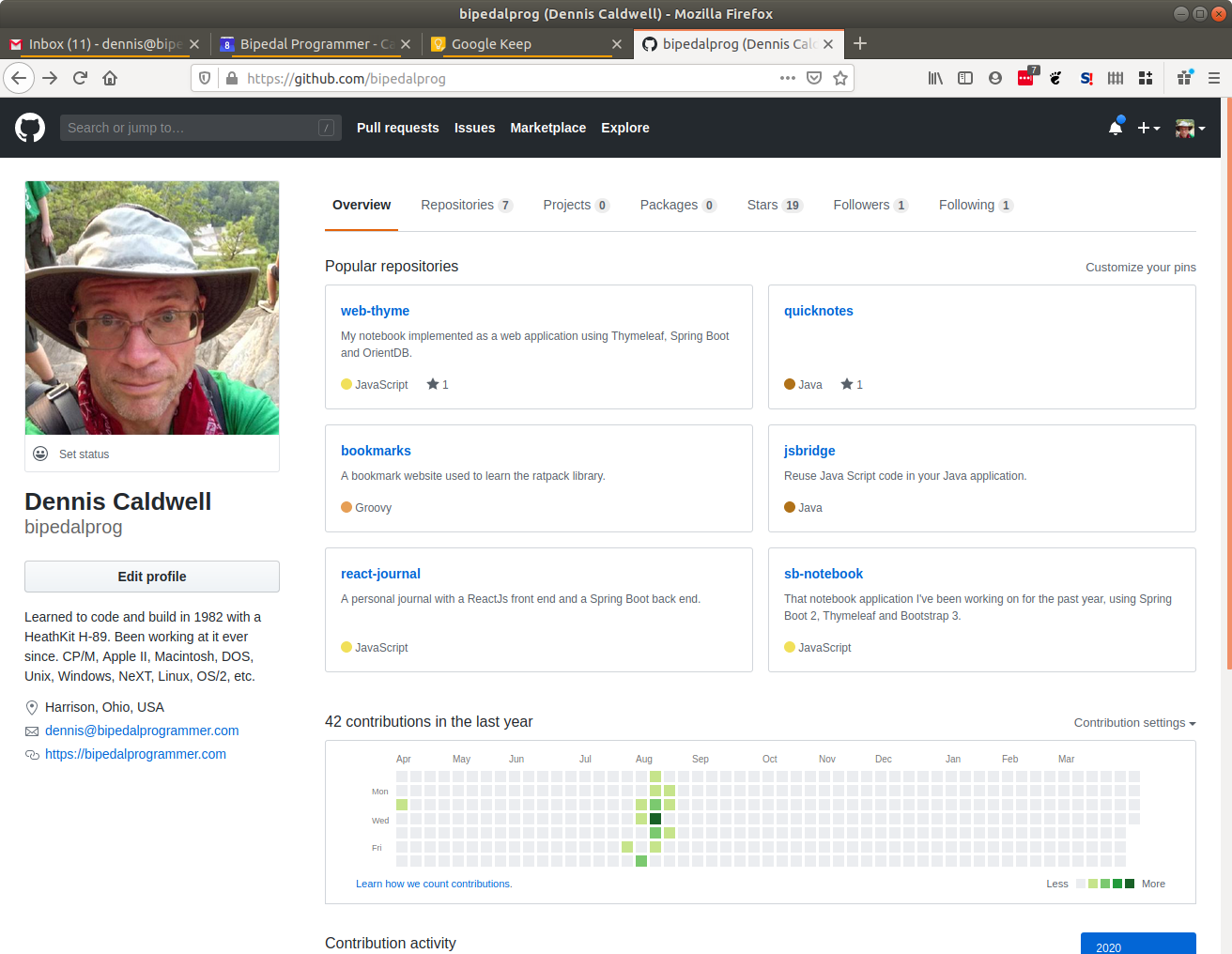 GitHub Profile Page